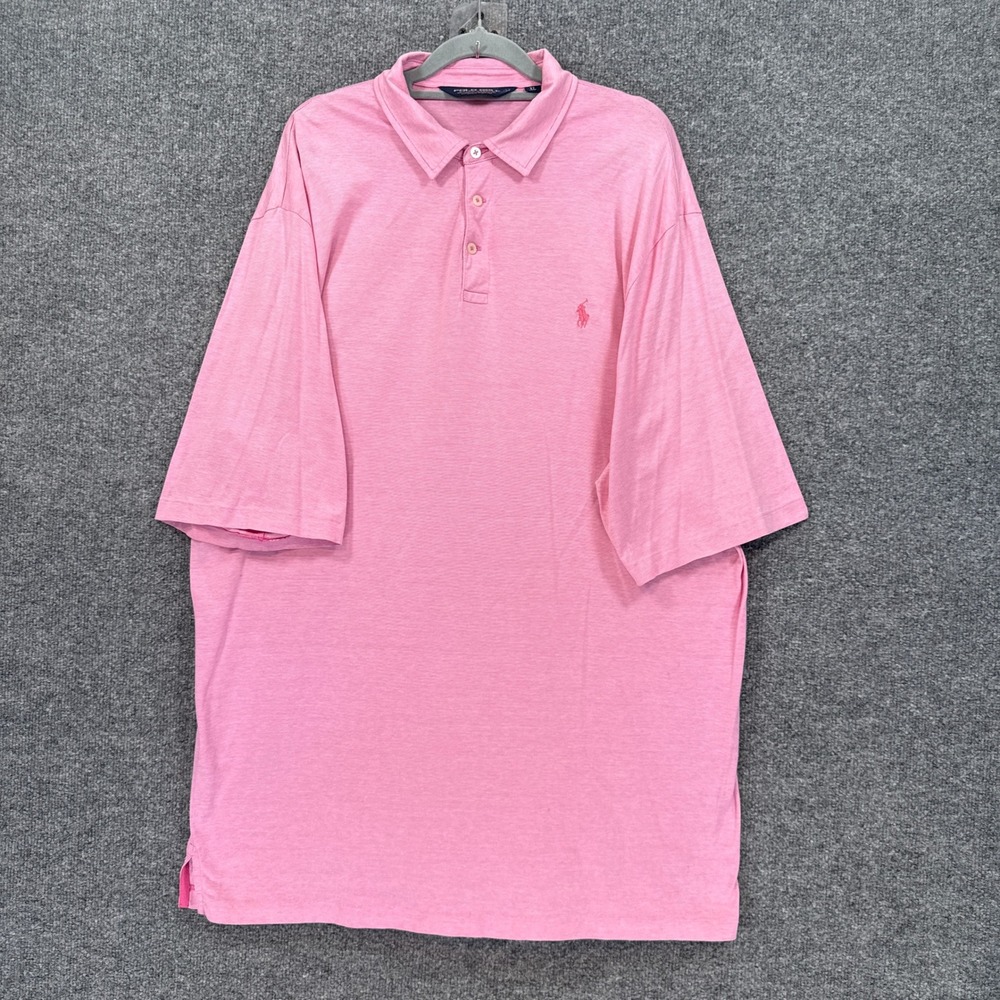 Polo Golf Polo Shirt Mens XL Pink Pima Cotton Short Sleeve Classic Vintage